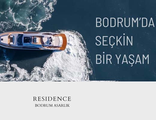 BODRUM BİTEZ ASARLIK'da FULL DERNİZ MANZARALI LÜKS RESİDENCE DAİRELER