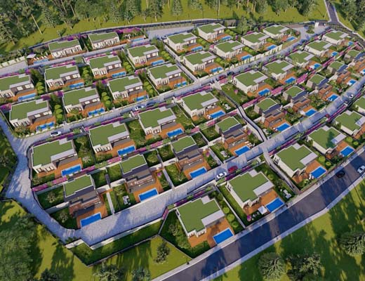 YALIKAVAK DA PANORAMİK DENİZ MANZARASINA SAHİP VİLLALAR